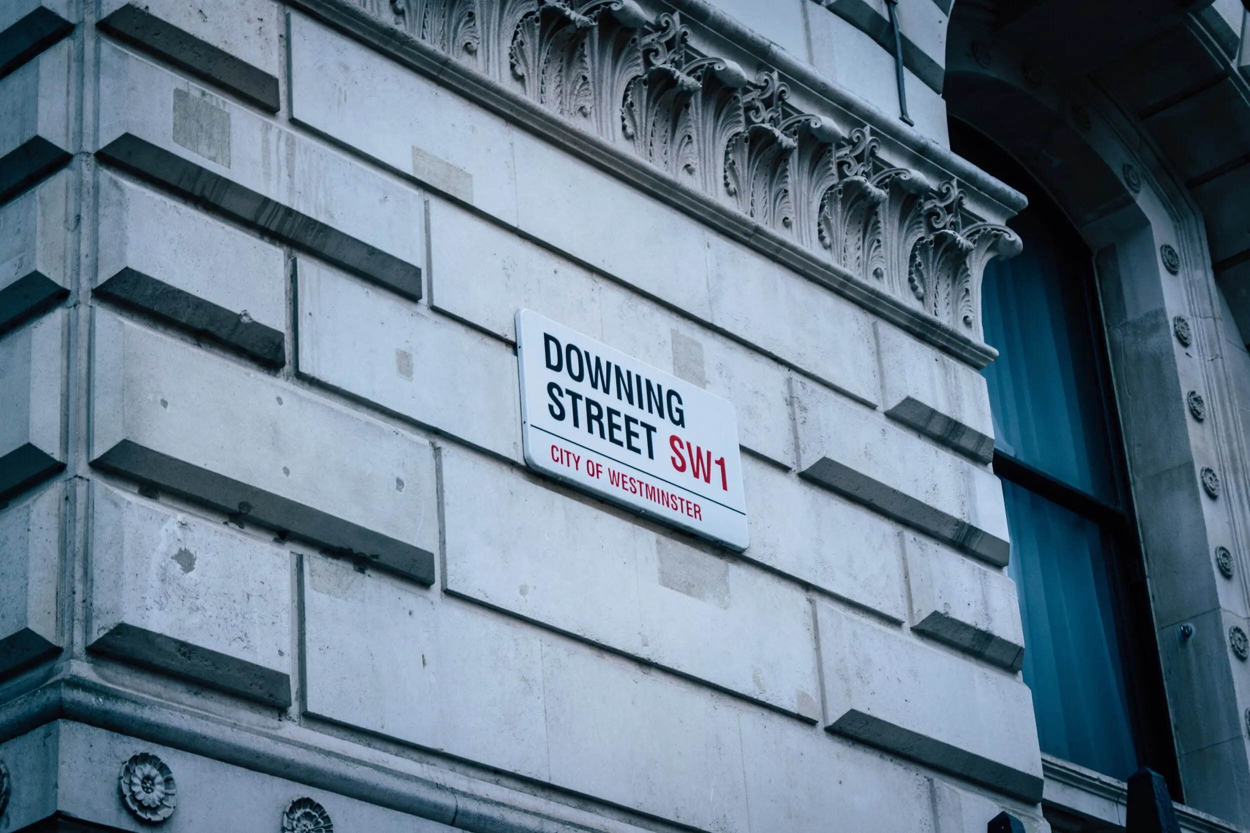 Downing Street SW1 street sign